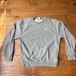 Nike Men's Classic Gray Crewneck Sweater